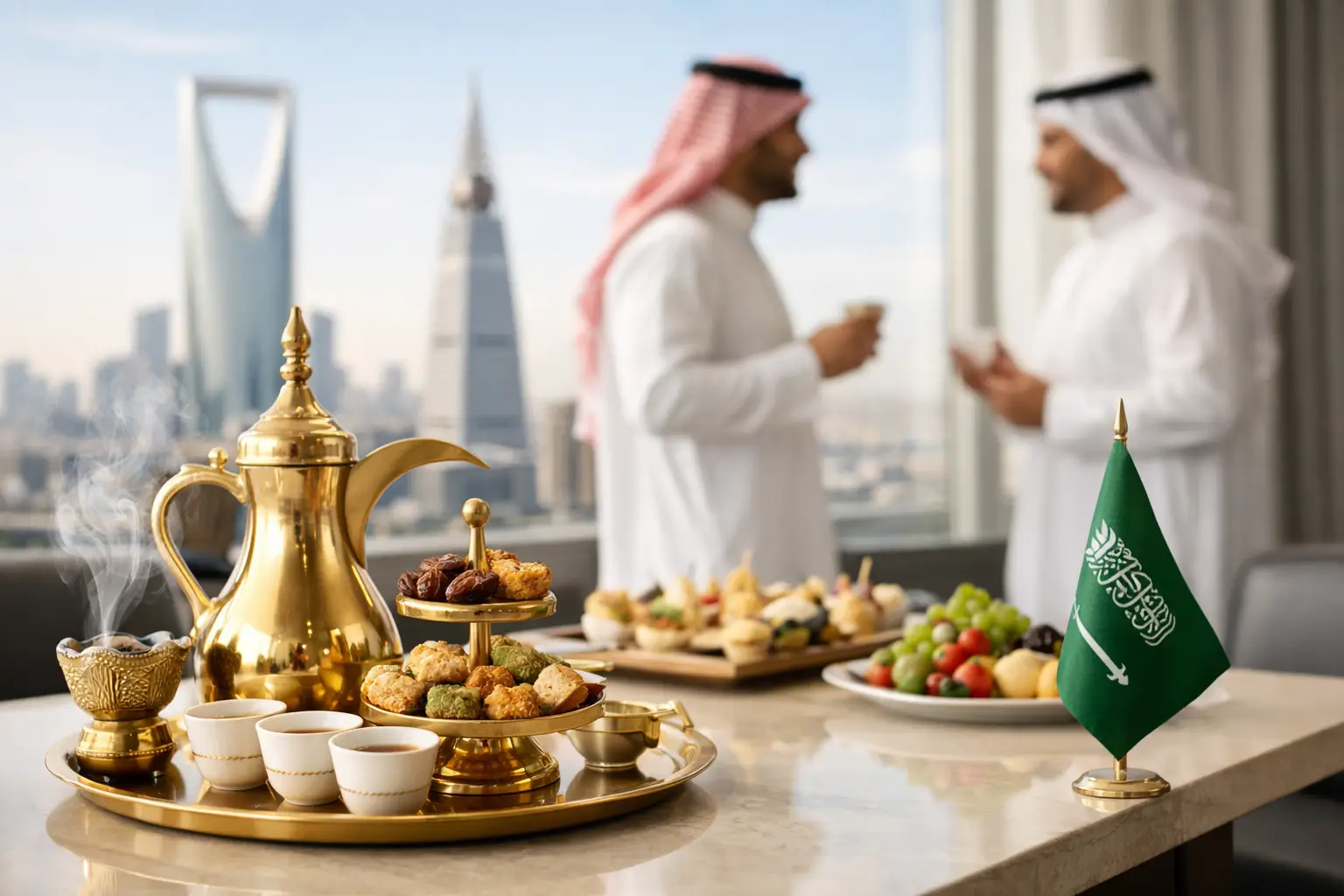 ضيافة اليوم الوطني بالرياض تليق بصورة مؤسستك